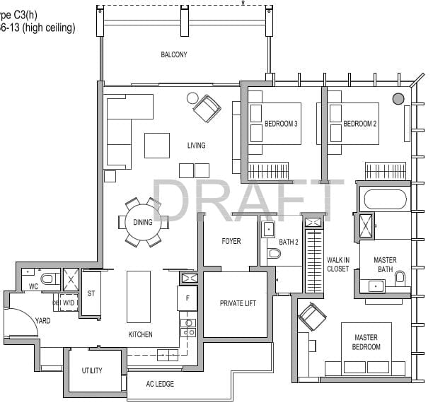 Riviere Floor Plans C3