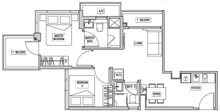 RV Altitude Floor Plan B2
