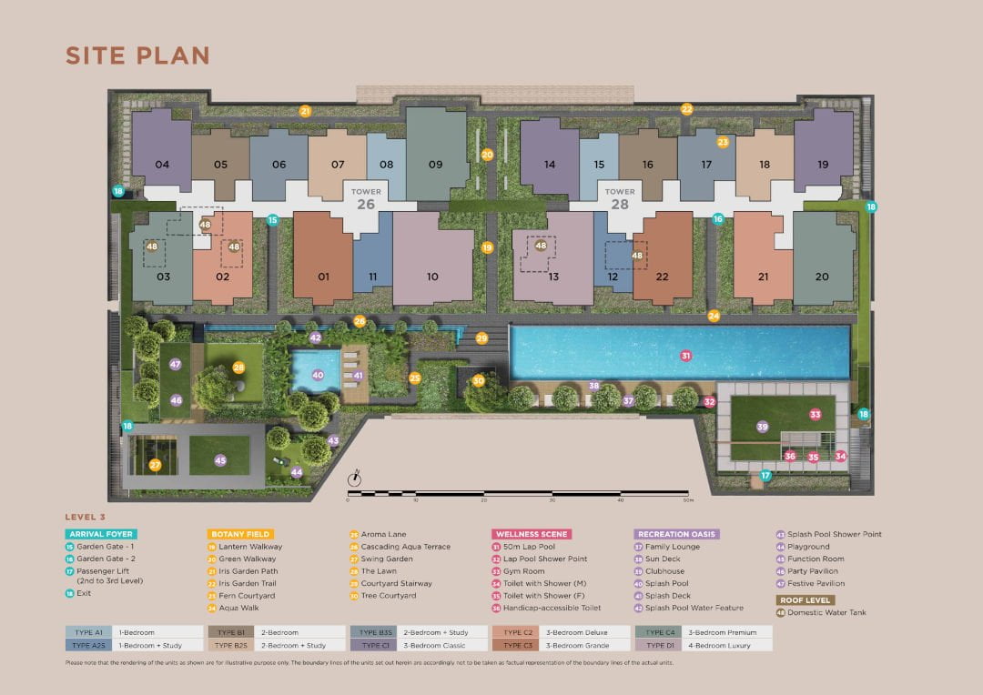 Sceneca Residence Site Plan