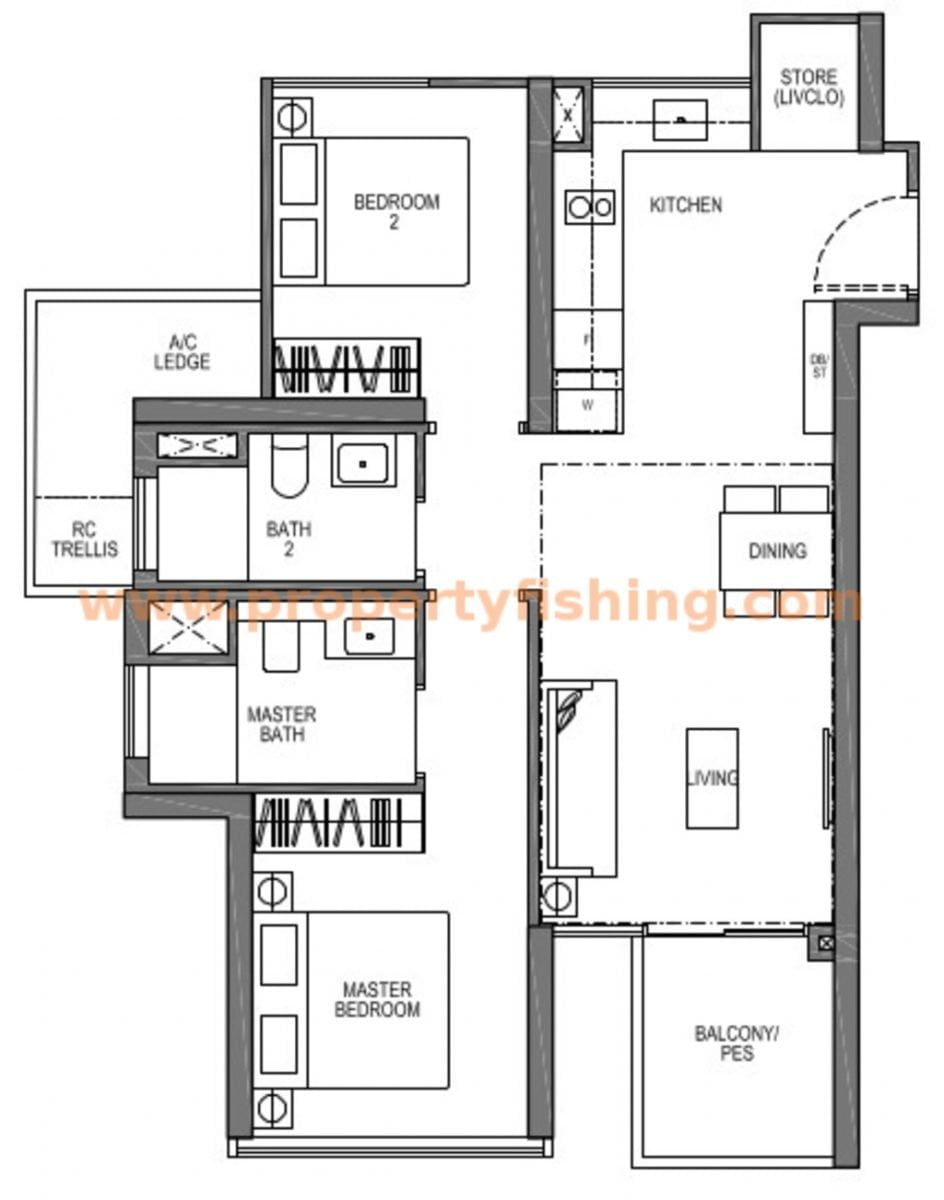 Seaside Residences Floor Plans B4