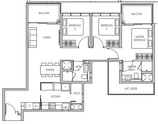 Sengkang Grand Floor Plan C3P
