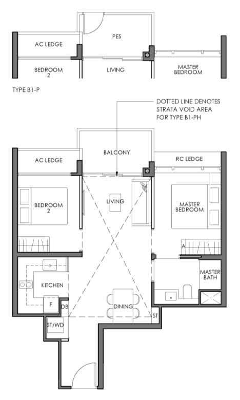 Denah Lantai Sky Eden B1