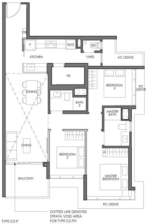 Denah Lantai Sky Eden C2