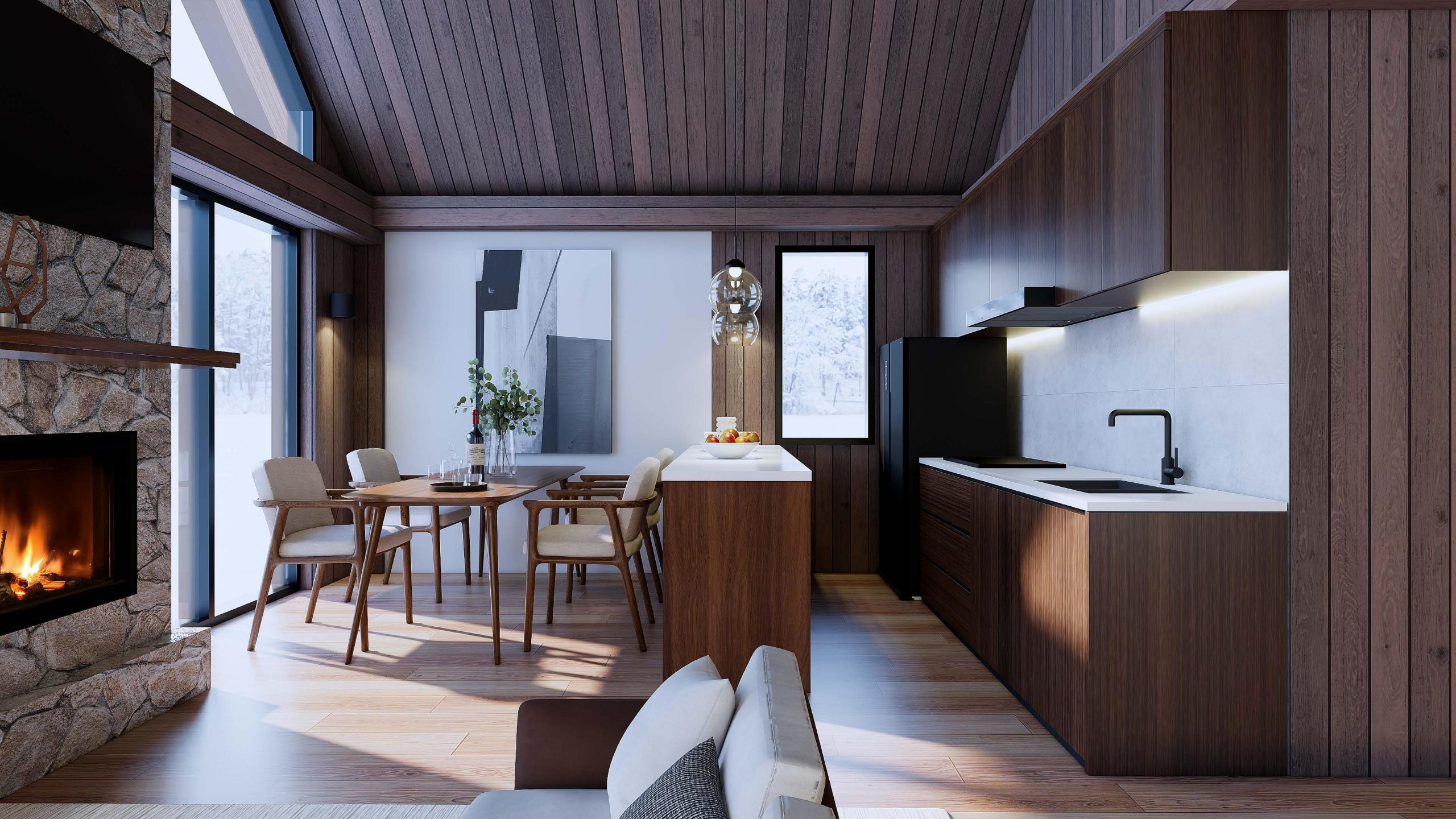 Niseko Hokkaido Ski House Dining Room