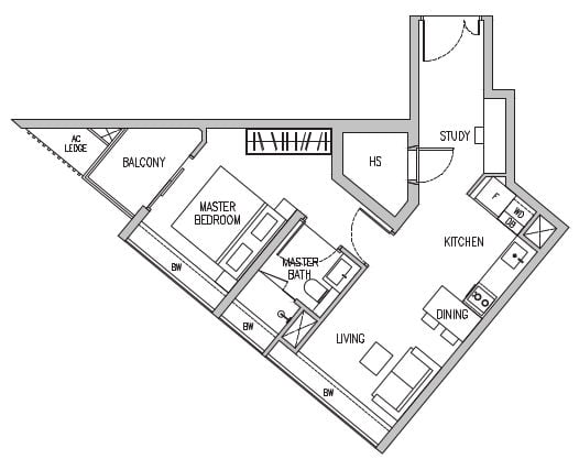 Denah Lantai Sophia Regency B2