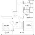 Stirling Residences Floor Plan 2br