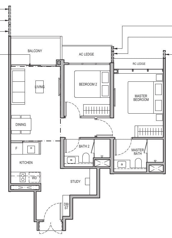 Tembusu Grand Floor Plan B2s
