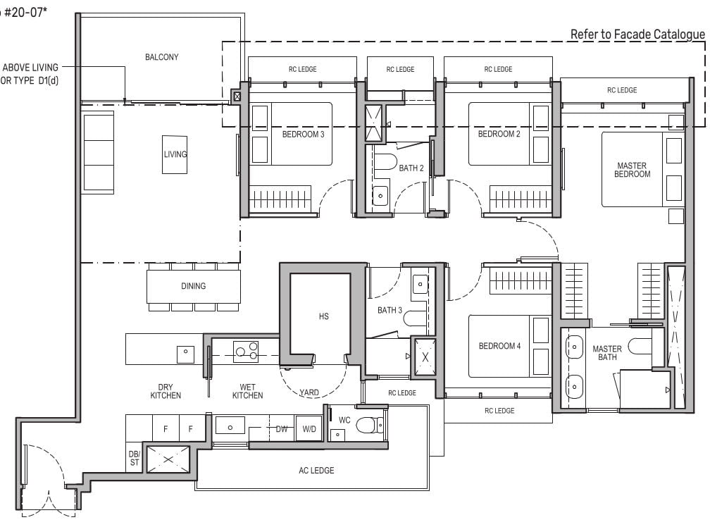 Tembusu Grand Floor Plan D1