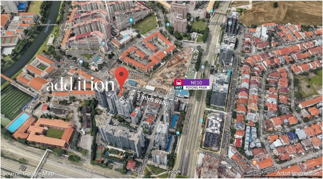 The Addition Location Map
