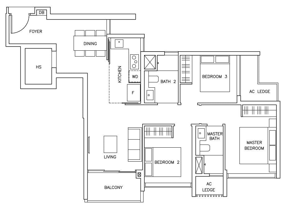 The Arden Floor Plan C1