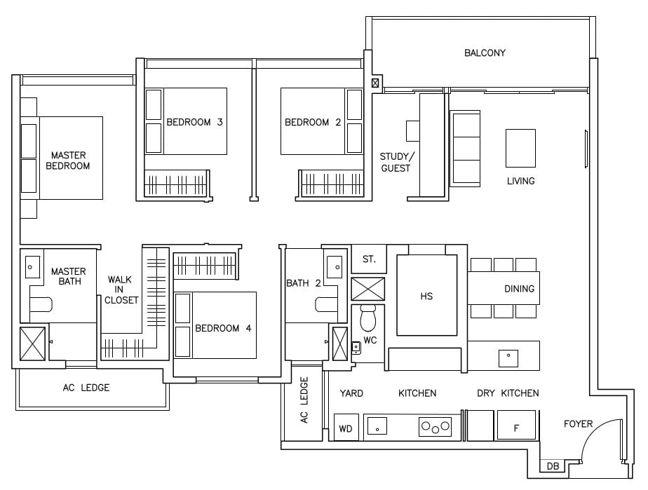 The Arden Floor Plan D2