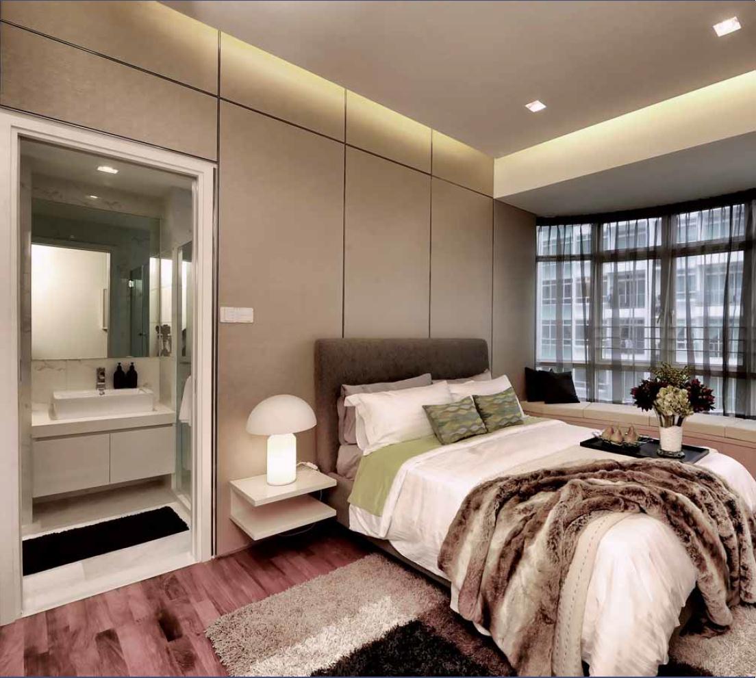 The Cascadia Master Bedroom and Bathroom