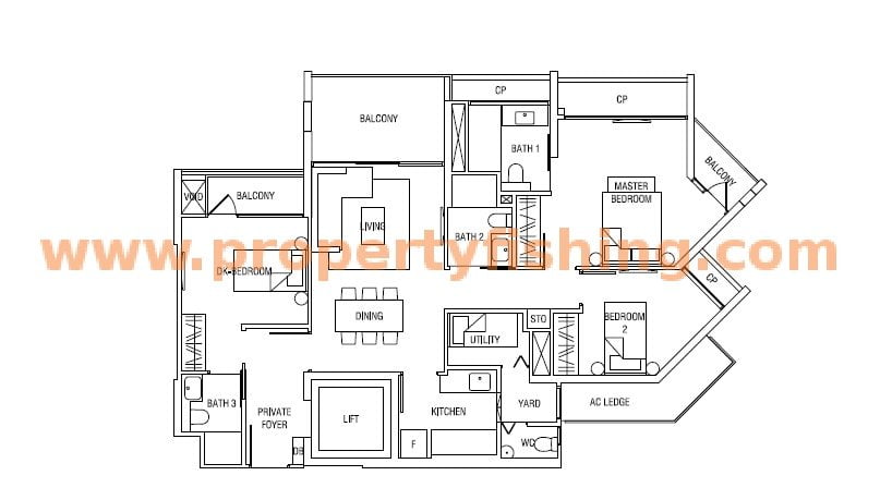 The Crest Floor Plan 3