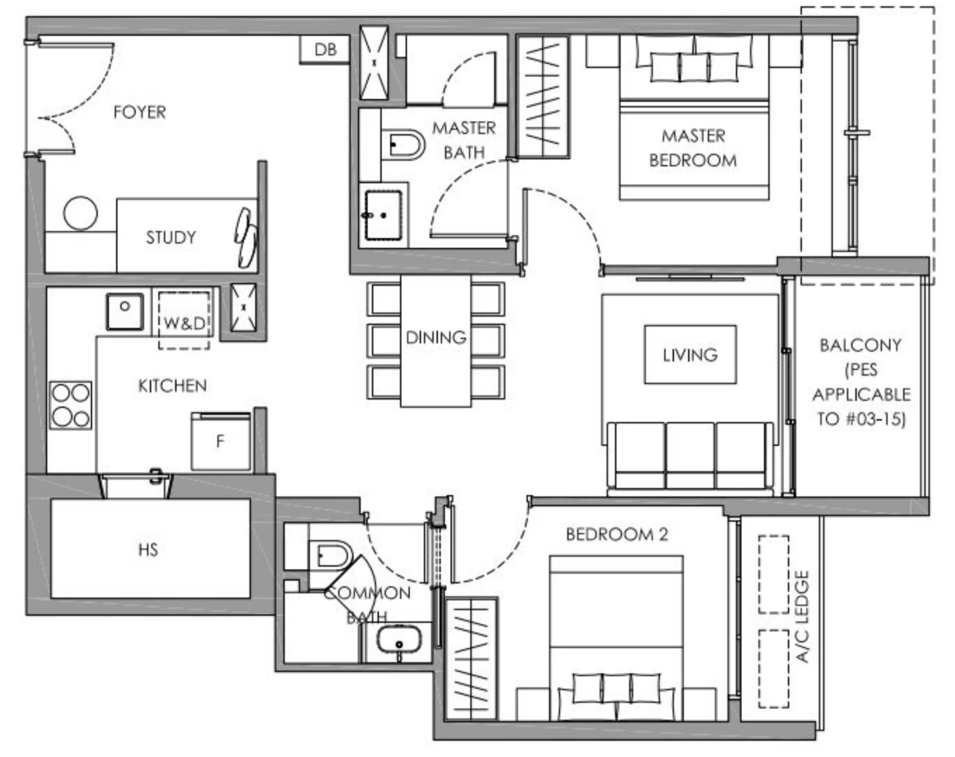 The Hillshore Floor Plan A5