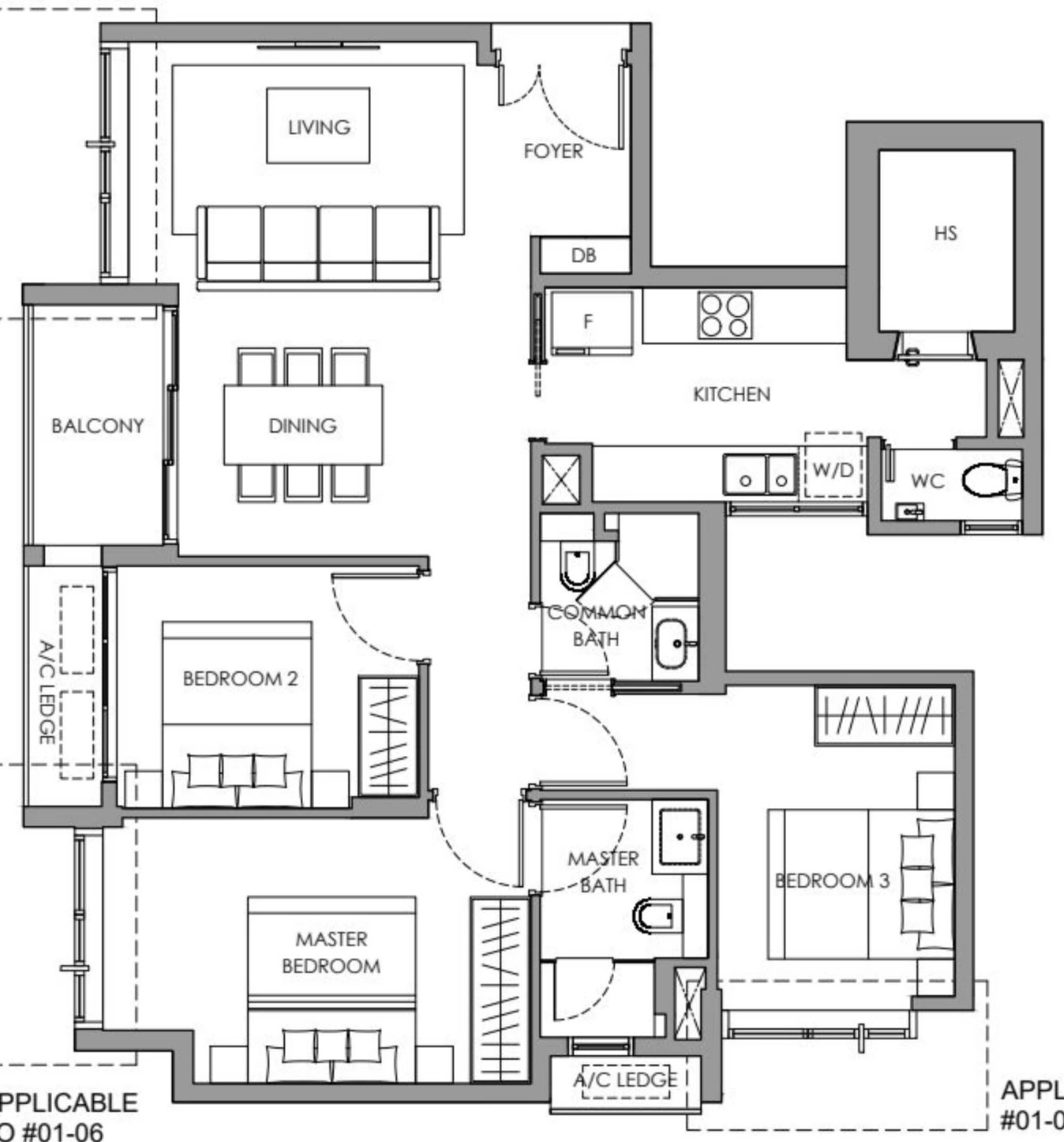 The Hillshore Floor Plan B1