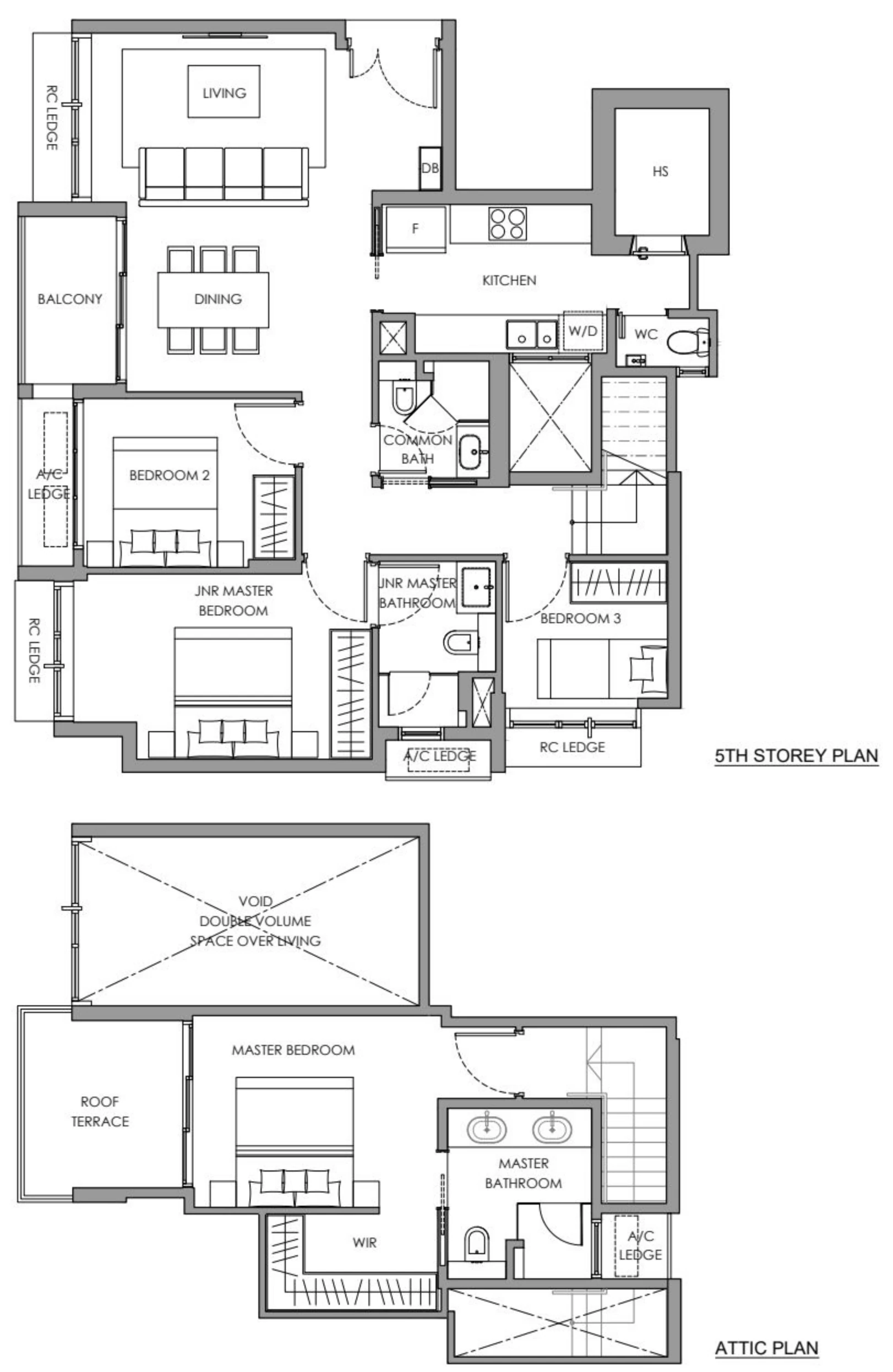 The Hillshore Floor Plan B1PH