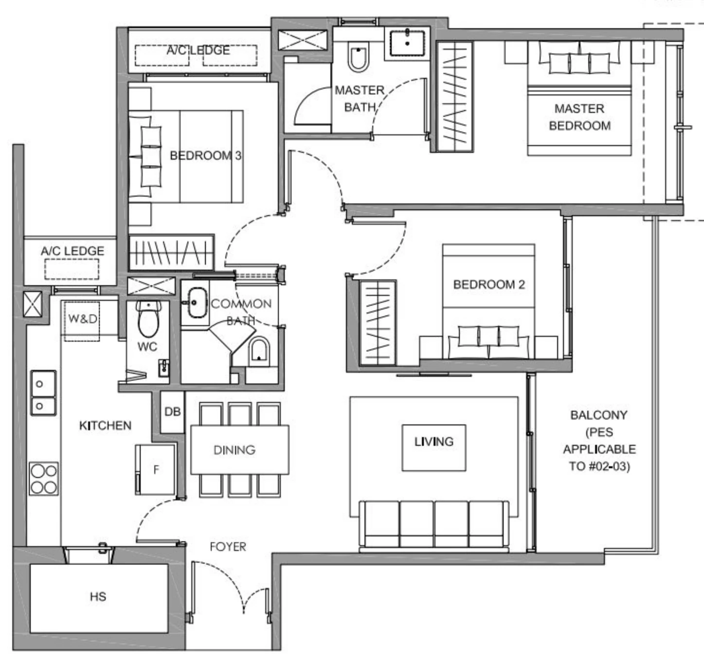 The Hillshore Floor Plan B4