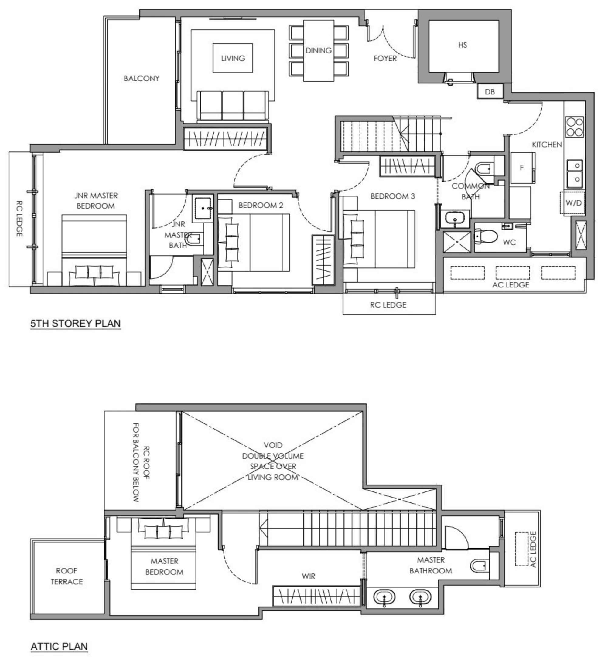 The Hillshore Floor Plan B5PH