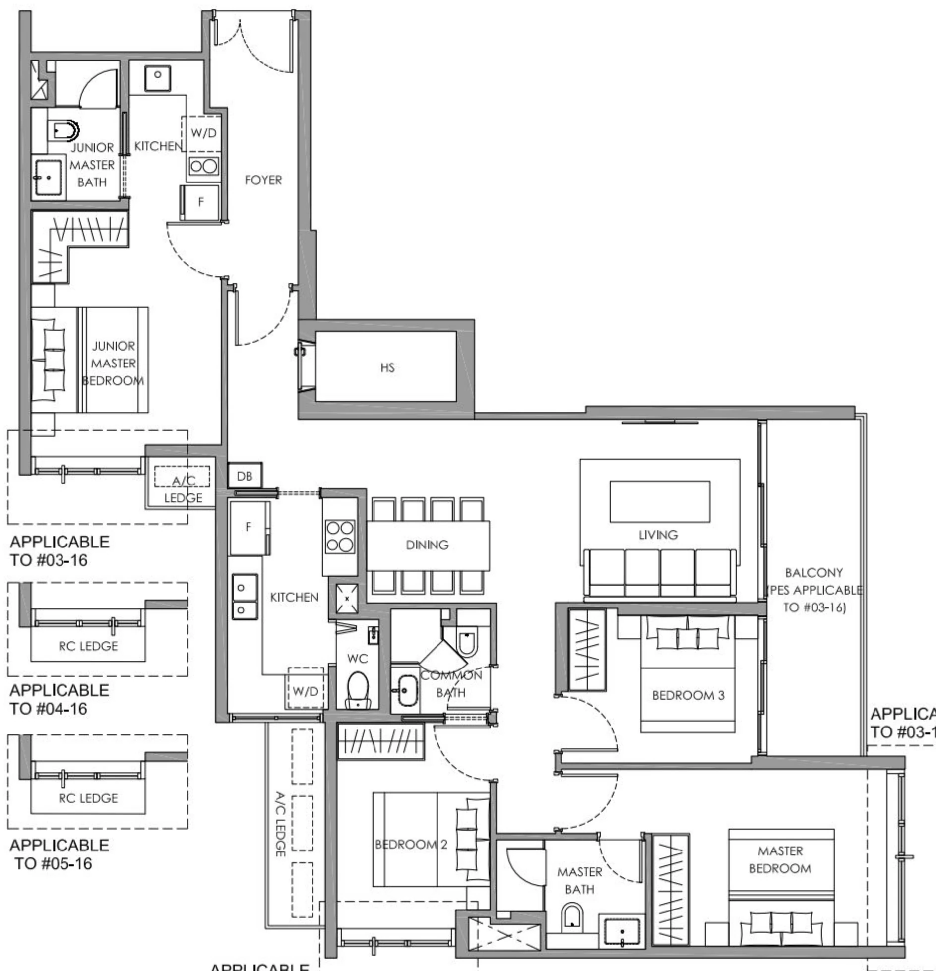 The Hillshore Floor Plan C1