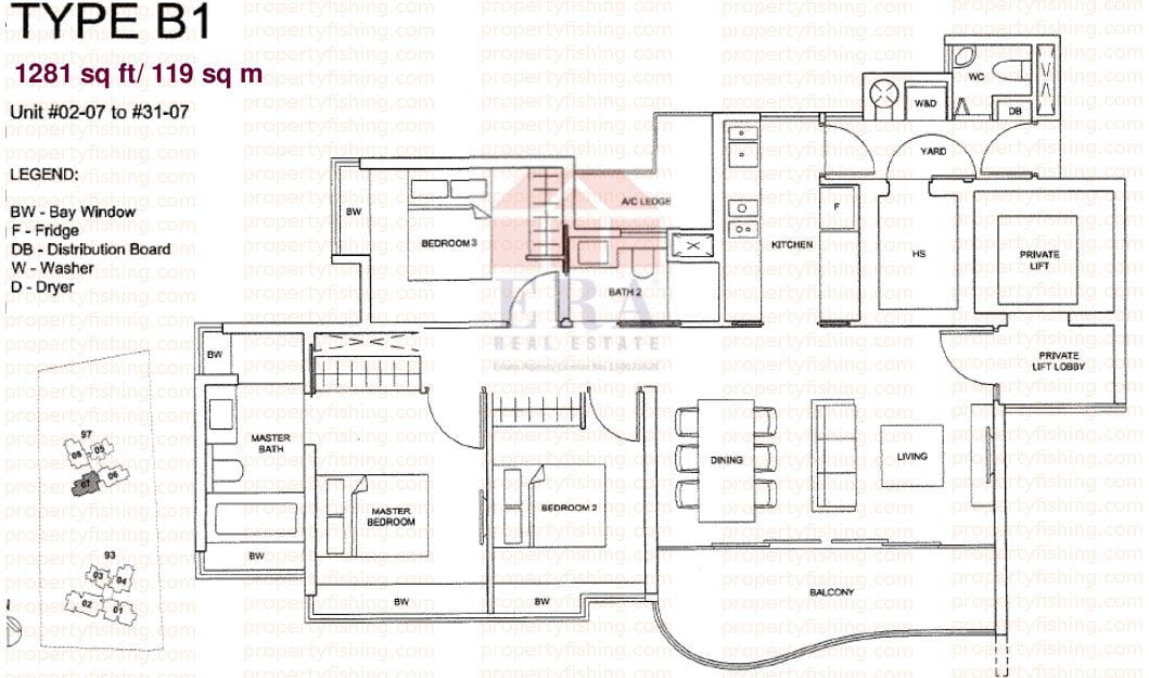 The Meyerise Floor Plan - B1
