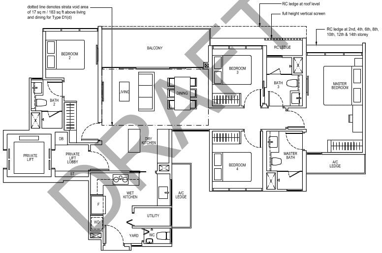 The Tapestry Floor Plan D1