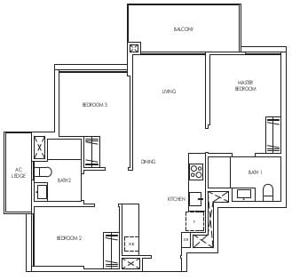 Treasure at Tampines Floor Plan C1