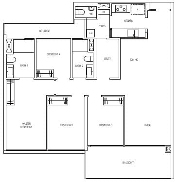 Treasure at Tampines Floor Plan D4P