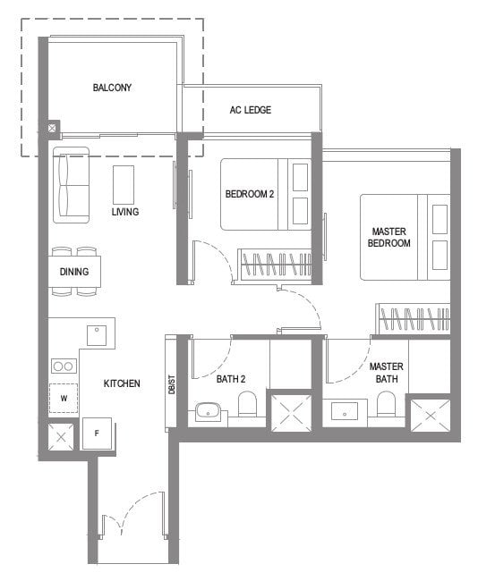 Twin Vew Floor Plan B1