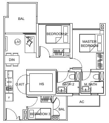 Uptown at Farrer Floor Plan C1