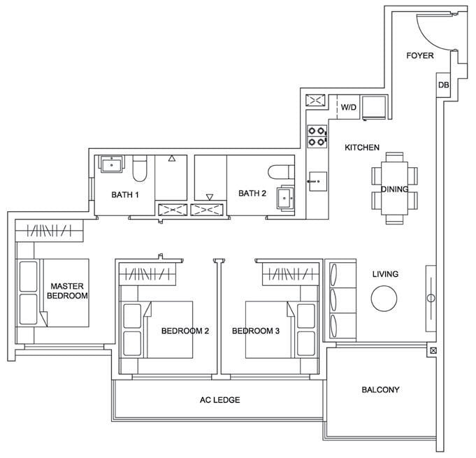 Urban Treasures Floor Plan 3a