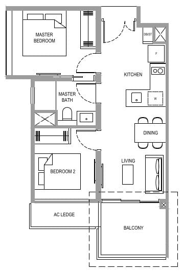 Verdale Floor Plan b3c