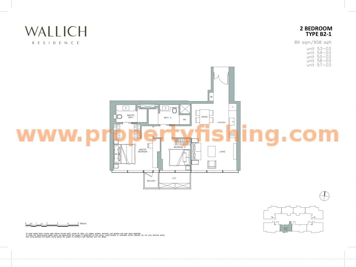 Wallich Residence Floor Plan B2